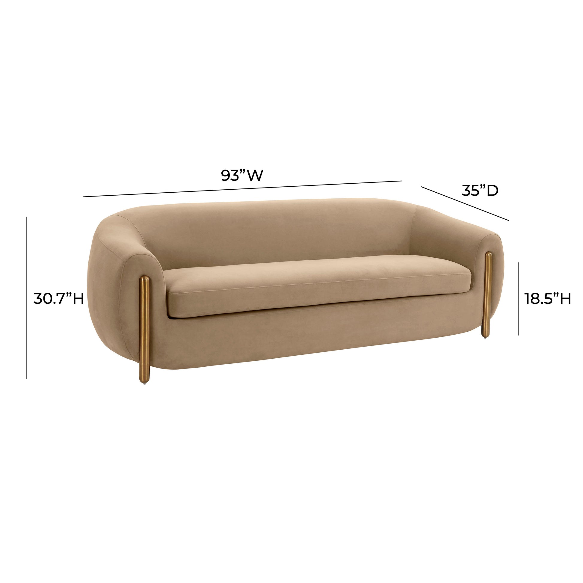 Lina 93" Performance Fabric Sofa by Inspire Me! Home Decor