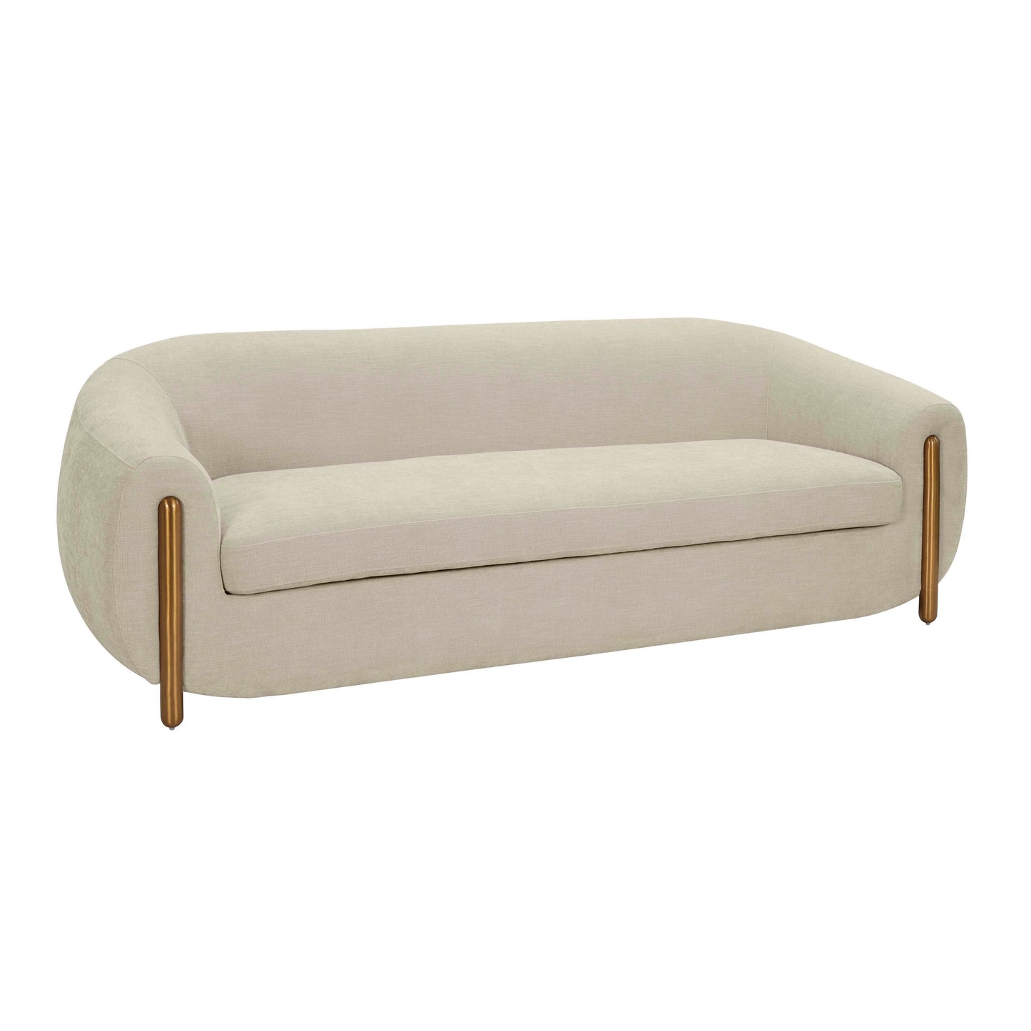 Lina 93" Performance Fabric Sofa by Inspire Me! Home Decor - Textured Grey