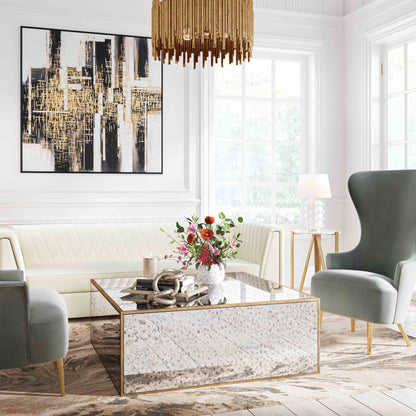 Lana Mirrored Coffee Table by Inspire Me! Home Decor (43"-48")