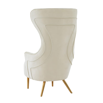 Jezebel Performance Velvet Wingback Accent Chair by Inspire Me! Home Decor