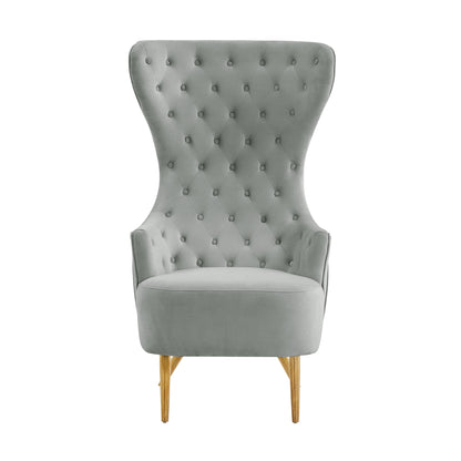 Jezebel Performance Velvet Wingback Accent Chair by Inspire Me! Home Decor