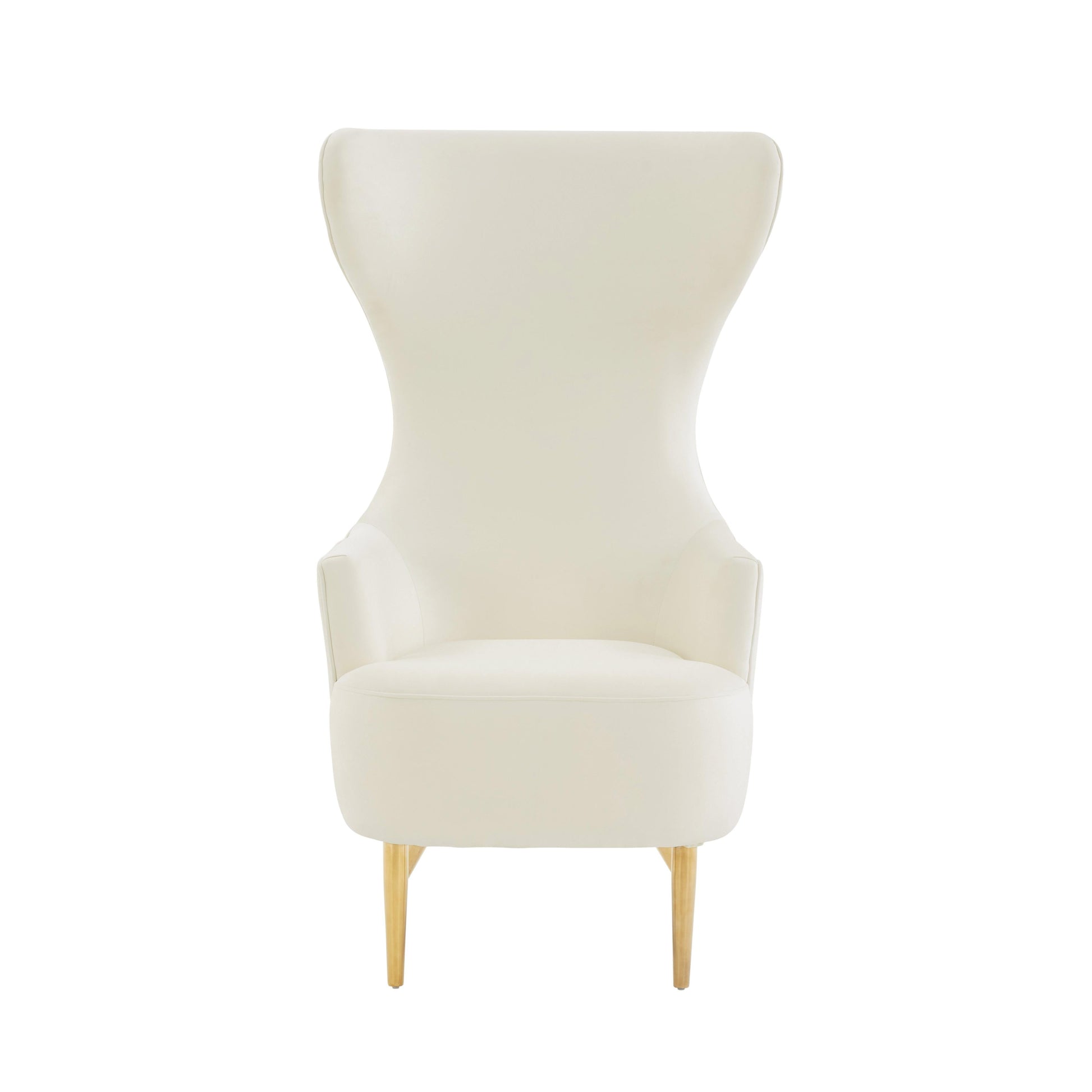 Julia Performance Velvet Channel Tufted Wingback Accent Chair by Inspire Me! Home Decor