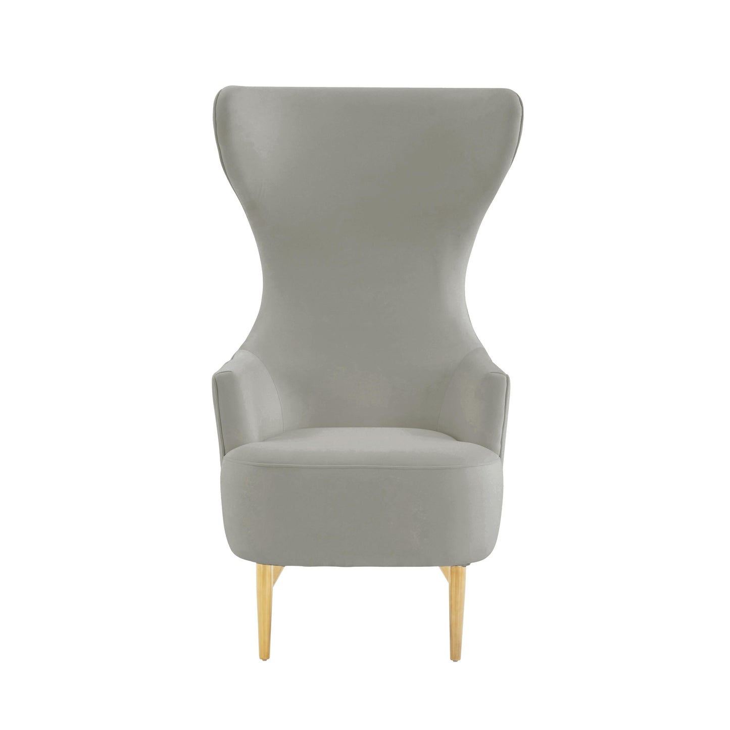 Julia Performance Velvet Channel Tufted Wingback Accent Chair by Inspire Me! Home Decor