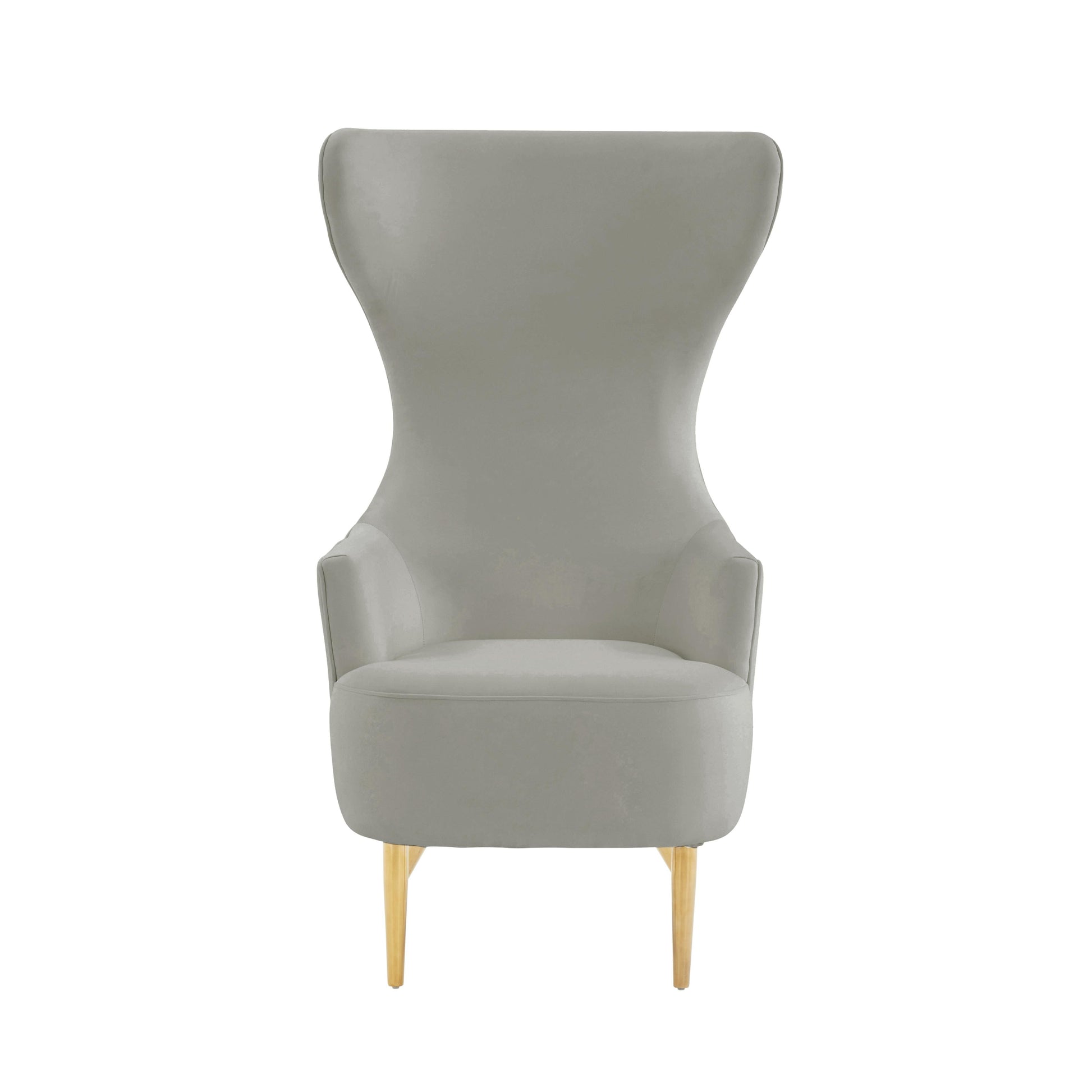 Julia Performance Velvet Channel Tufted Wingback Accent Chair by Inspire Me! Home Decor