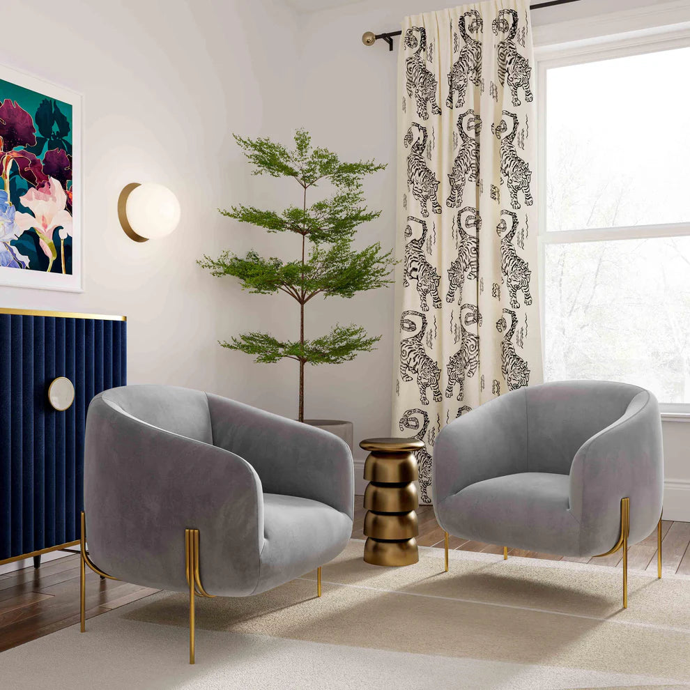 Kandra Performance Velvet Accent Chair