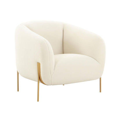 Kandra Cream Performance Vegan Shearling Accent Chair by Inspire Me! Home Decor - Default Variant