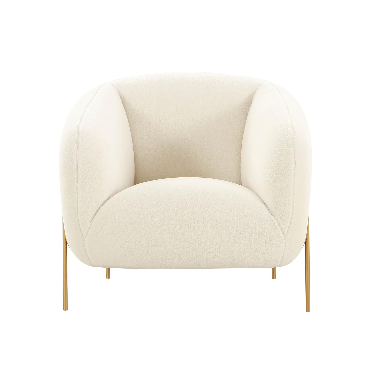 Kandra Cream Performance Vegan Shearling Accent Chair by Inspire Me! Home Decor