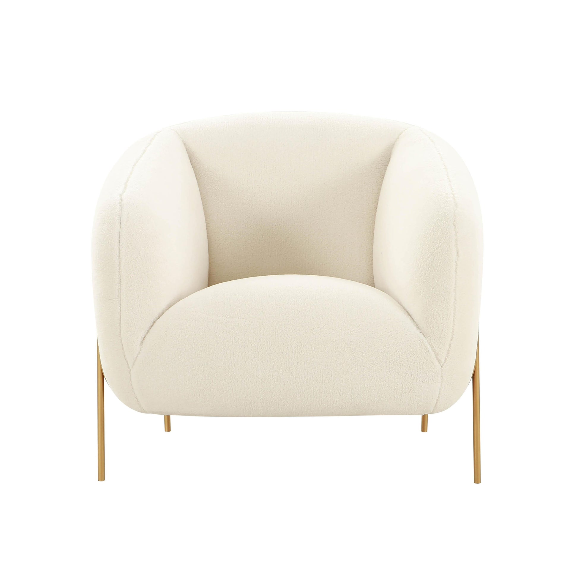 Kandra Cream Performance Vegan Shearling Accent Chair by Inspire Me! Home Decor
