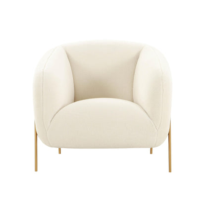 Kandra Cream Performance Vegan Shearling Accent Chair by Inspire Me! Home Decor