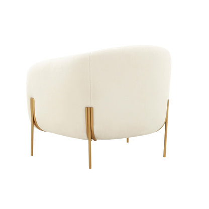Kandra Cream Performance Vegan Shearling Accent Chair by Inspire Me! Home Decor