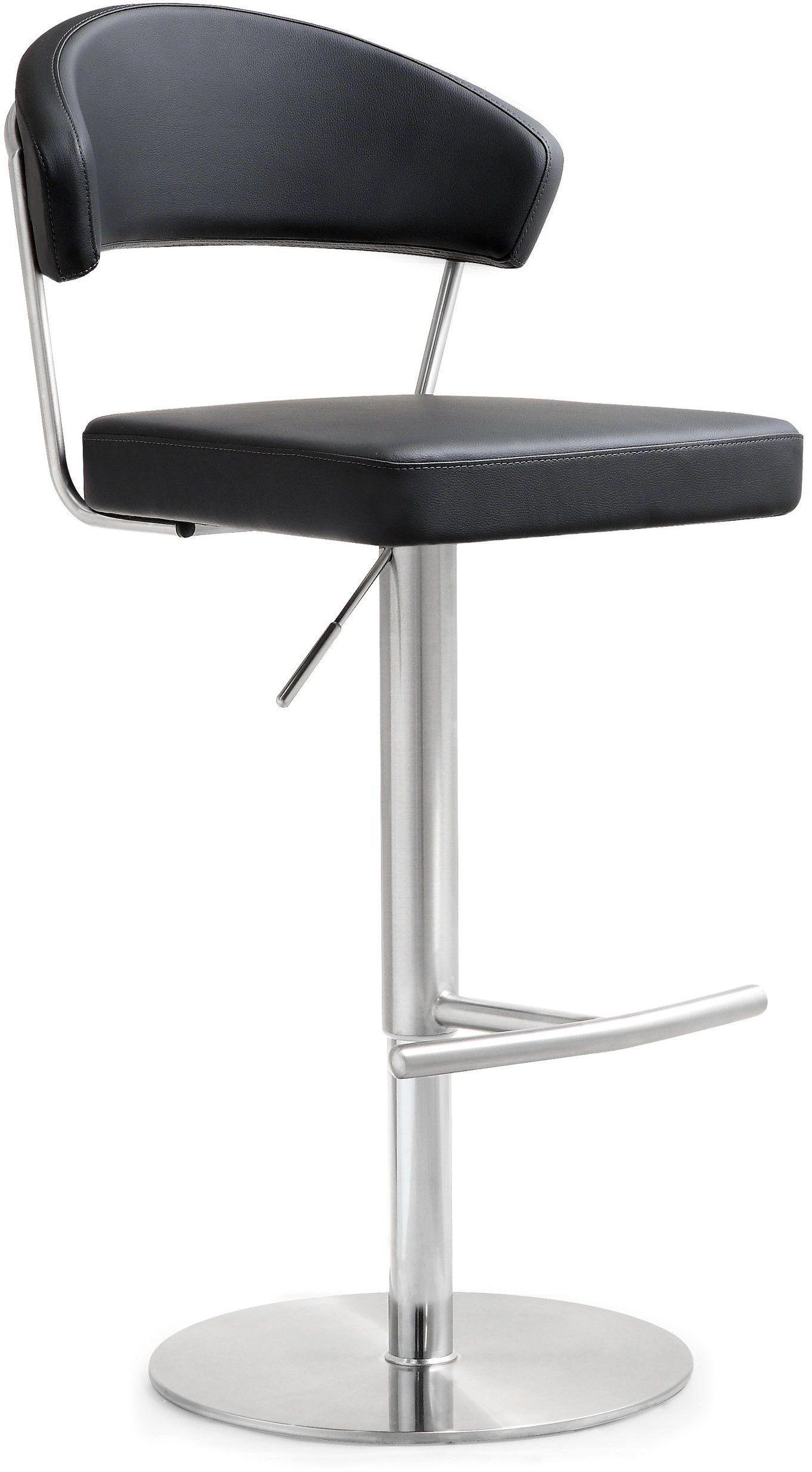 Cosmo Performance Vegan Leather Adjustable Stool - Black