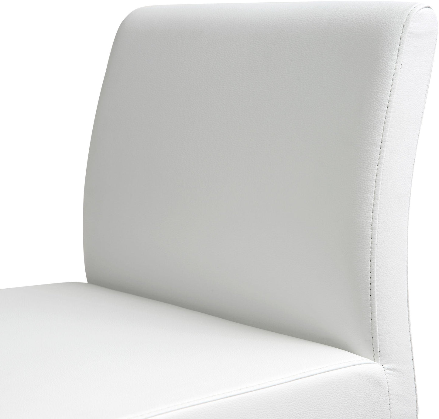 Denmark Performance Vegan Leather Stool with Silver Base - Set of 2