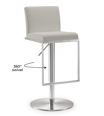 Amalfi Performance Vegan Leather Adjustable Stool