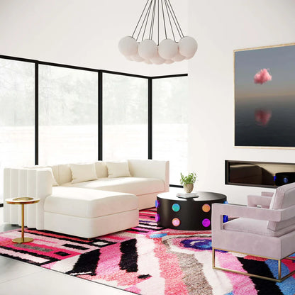 Callie 2-Piece Velvet L-Shaped Sectional LAF