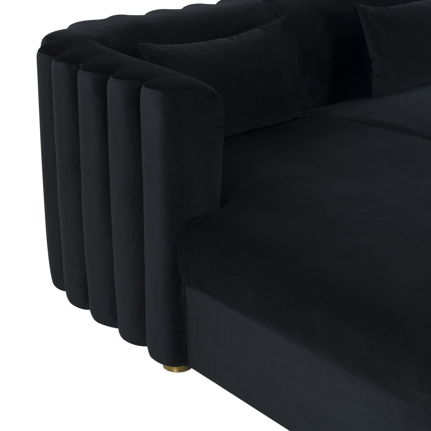 Callie 2-Piece Performance Velvet L-Shaped Sectional