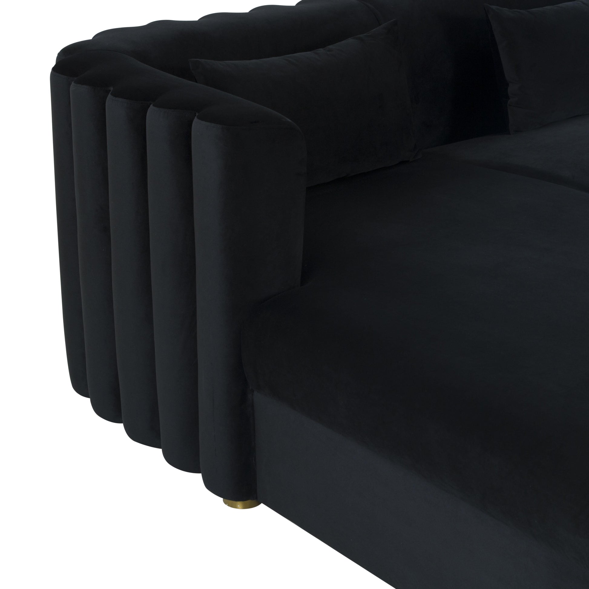Callie 2-Piece Performance Velvet L-Shaped Sectional