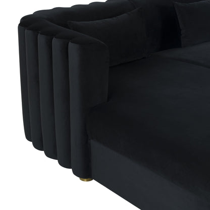 Callie 2-Piece Performance Velvet L-Shaped Sectional