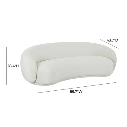 Kendall 90" Velvet Sofa