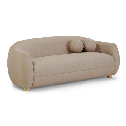 Judy 80" Contract-Grade Boucle Sofa - Taupe