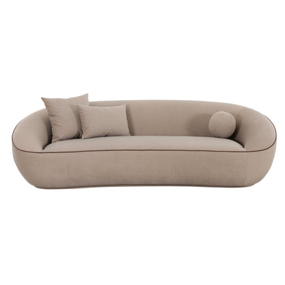 Jenny 98.5" Taupe Performance Faux Mohair Sofa - Default Variant