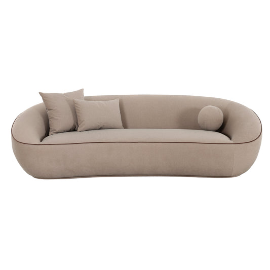 Jenny 98.5" Taupe Performance Faux Mohair Sofa - Default Variant