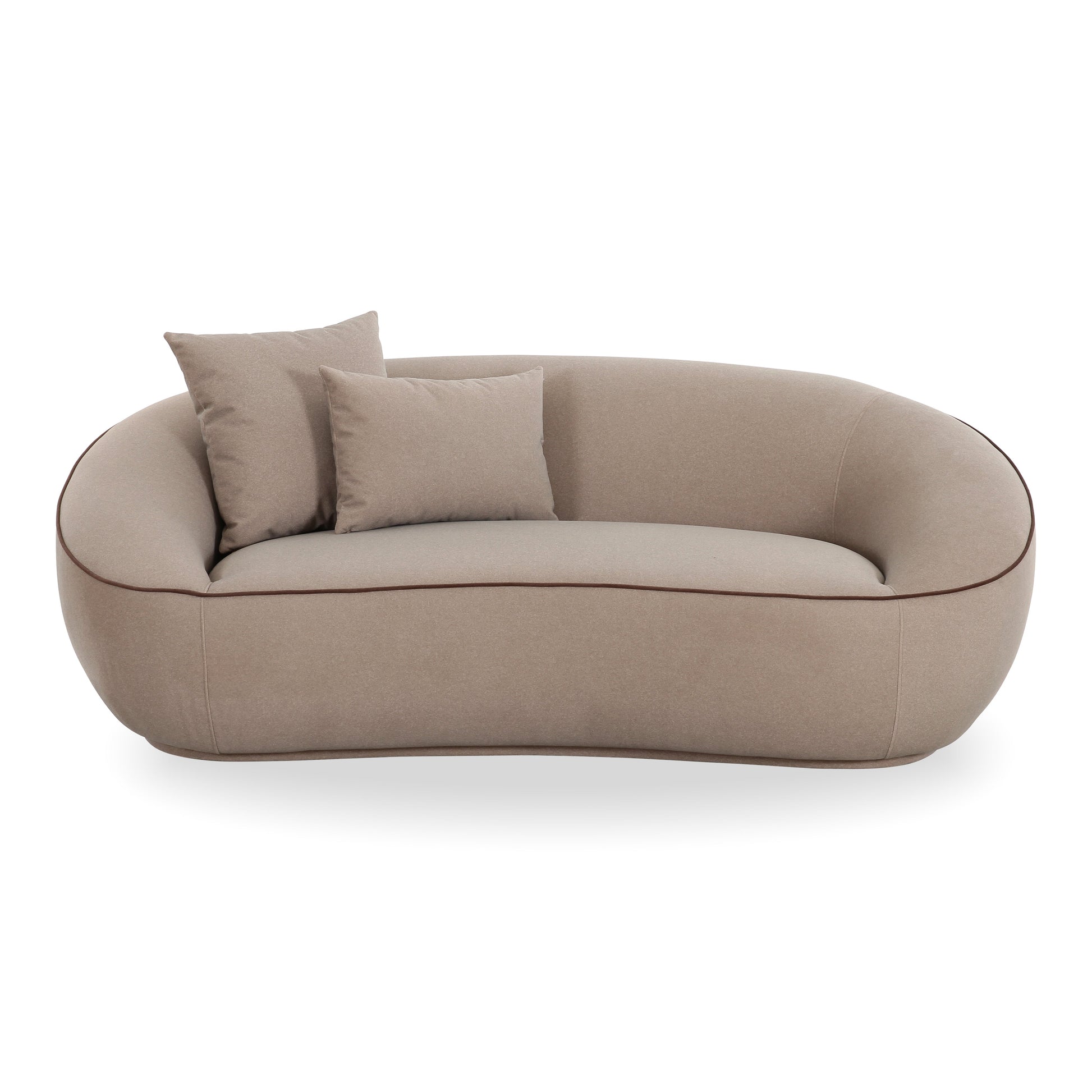 Jenny 78" Taupe Performance Faux Mohair Loveseat - Default Variant