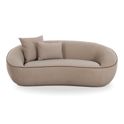 Jenny 78" Taupe Performance Faux Mohair Loveseat - Default Variant