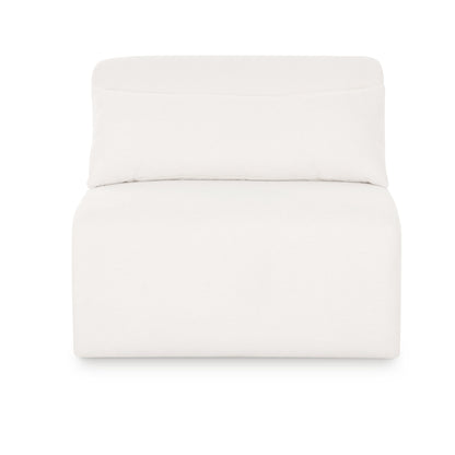 Tarra Cream Performance Chenille Modular Armless Chair - Default Variant