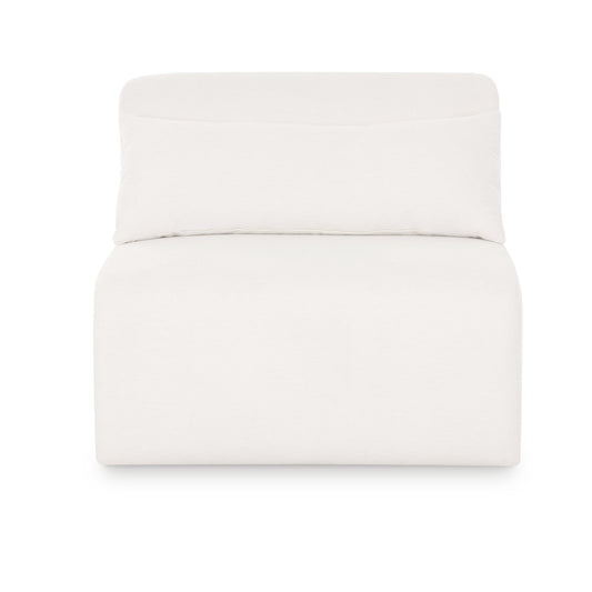 Tarra Cream Performance Chenille Modular Armless Chair - Default Variant