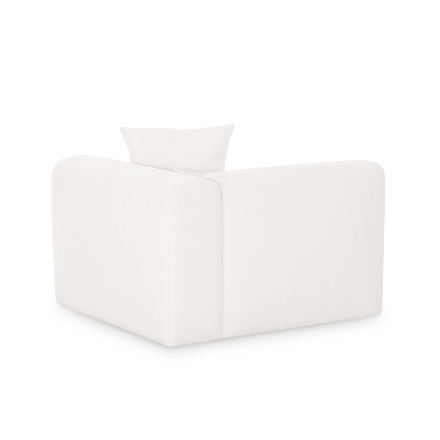 Tarra Cream Performance Chenille Modular Corner Chair