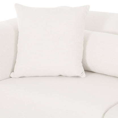Tarra 118" Cream Performance Chenille Modular Sofa