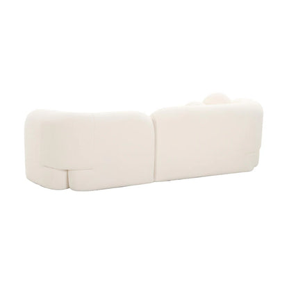 Amelie 91" Faux Fur Sofa