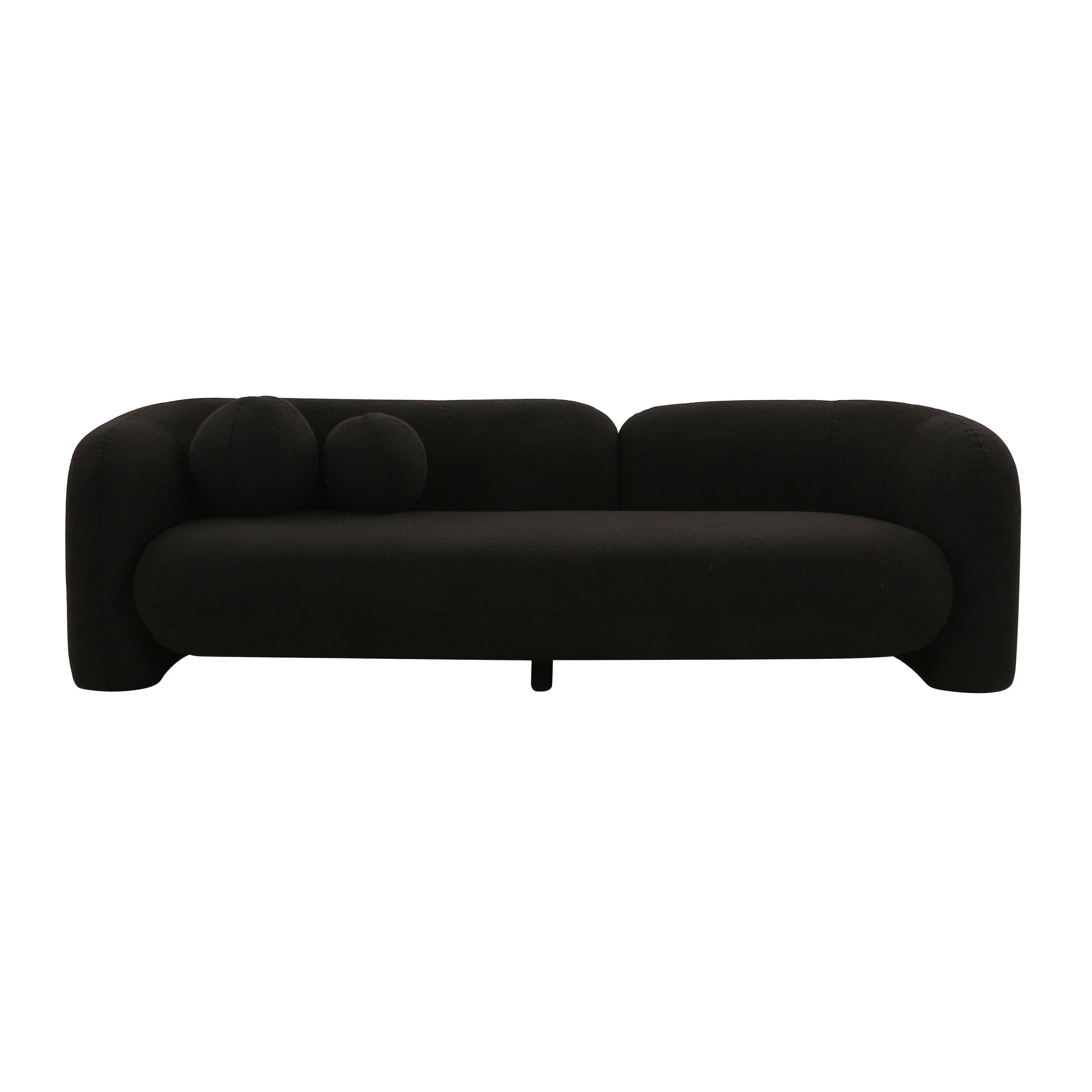 Amelie 91" Contract-Grade Faux Fur Sofa
