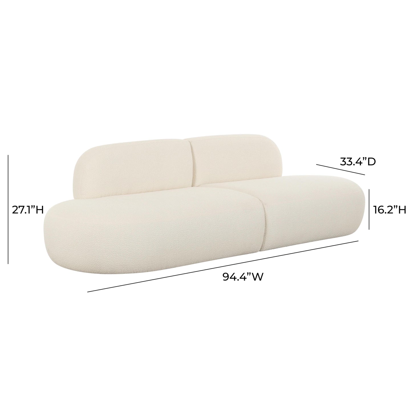 Broohah 94" Performance Fabric Sofa
