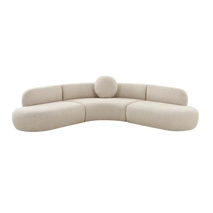 Broohah 3-Piece Performance Fabric L-Shaped Sectional