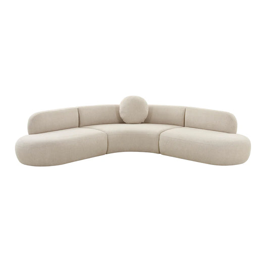 Broohah 3-Piece Performance Fabric L-Shaped Sectional