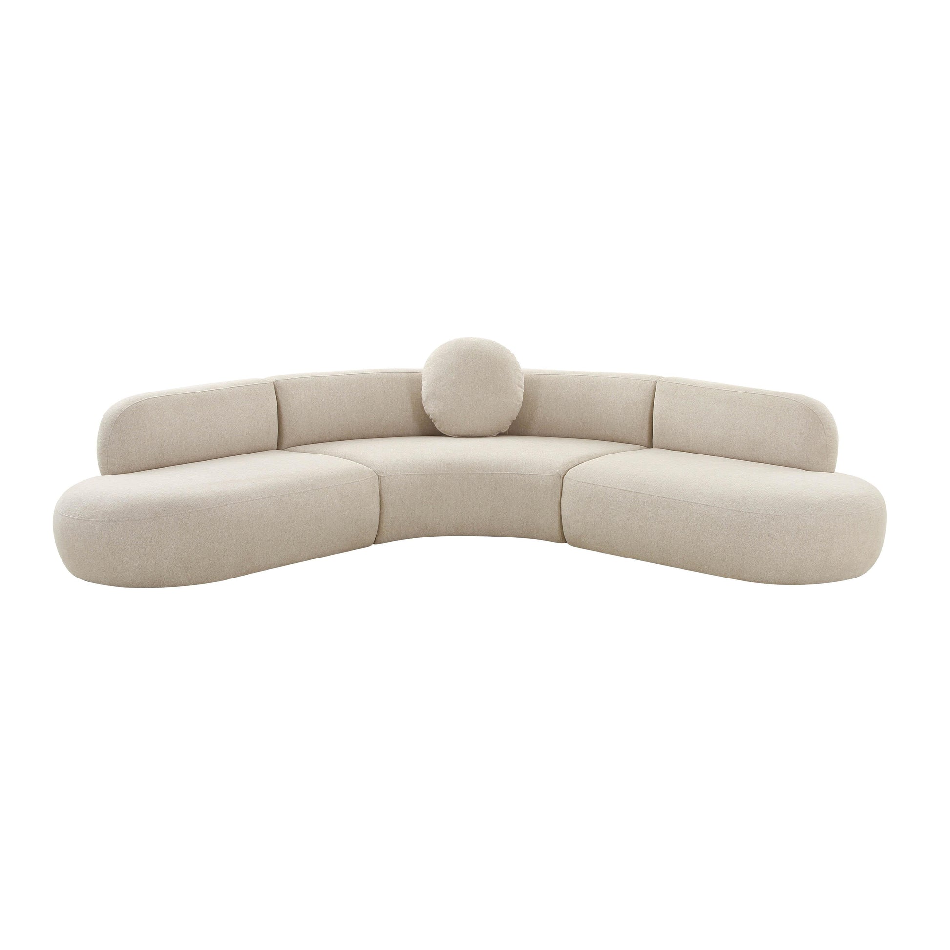 Broohah 3-Piece Performance Fabric L-Shaped Sectional