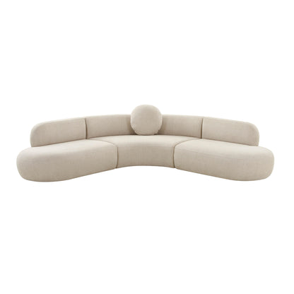Broohah 3-Piece Performance Fabric L-Shaped Sectional