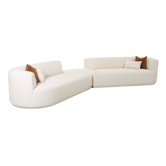 Fickle 3-Piece Cream Performance Boucle Modular Sectional - Default Variant
