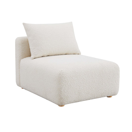 Hangover Cream Performance Boucle Modular Armless Chair - Default Variant