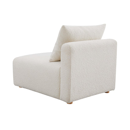 Hangover Cream Performance Boucle Modular Armless Chair