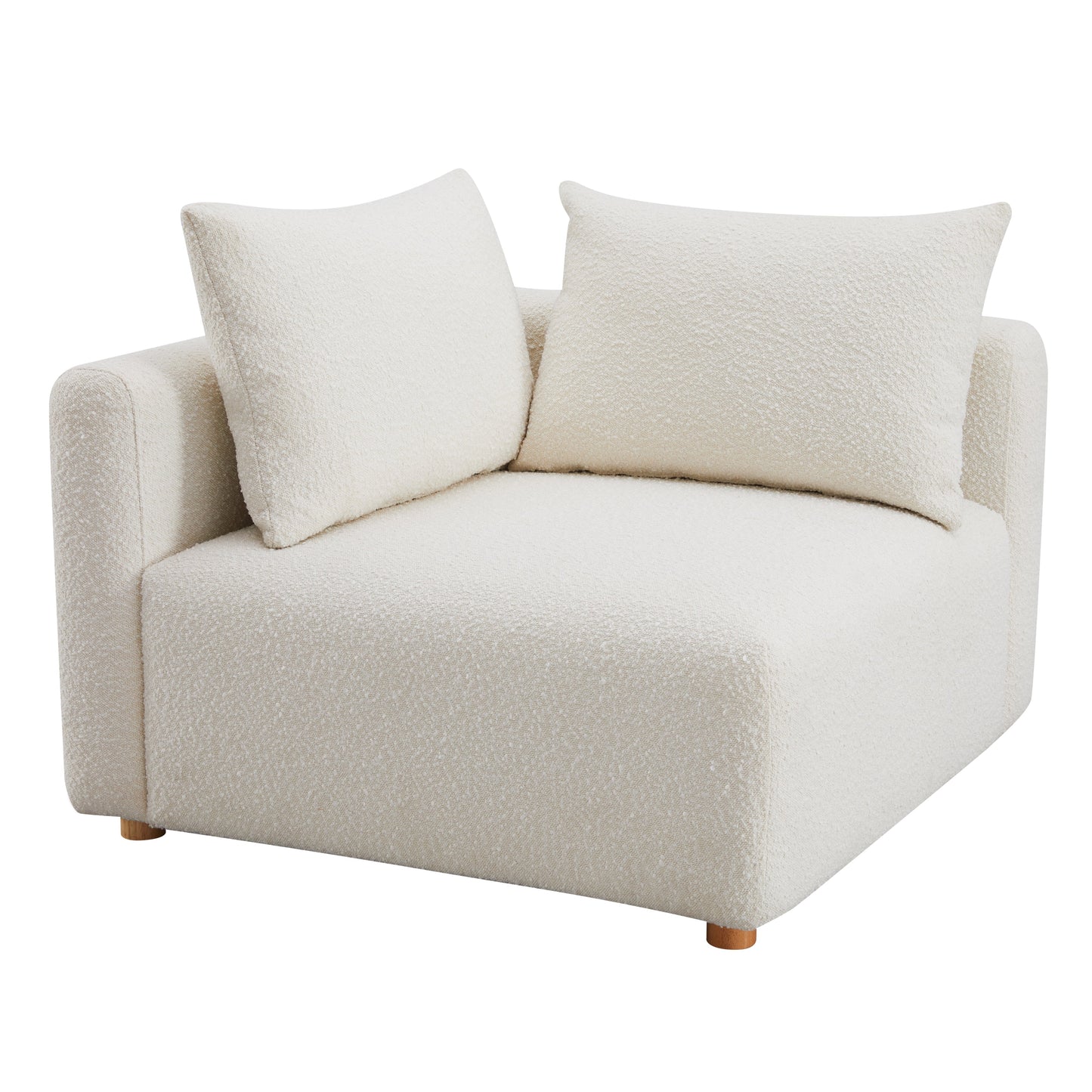 Hangover Cream Performance Boucle Modular Corner Chair - Default Variant