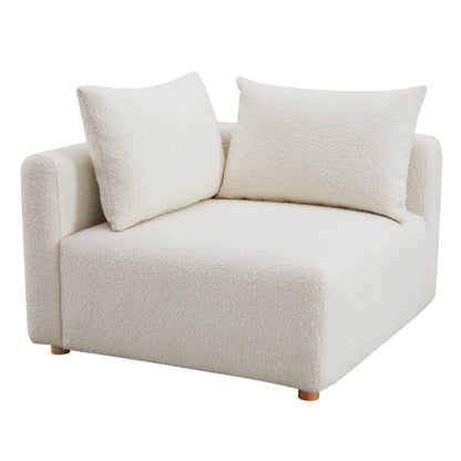 Hangover Cream Performance Boucle Modular Corner Chair - Default Variant