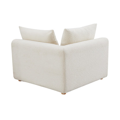 Hangover Cream Performance Boucle Modular Corner Chair