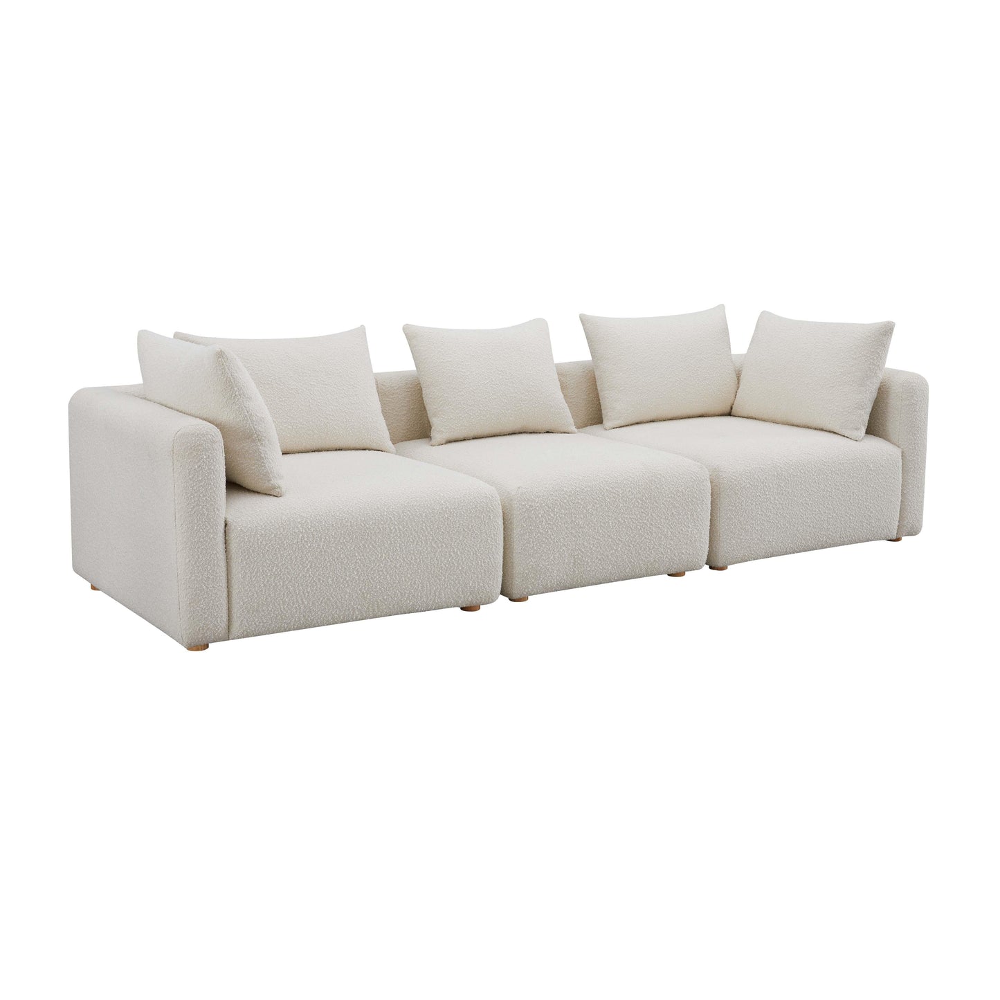 Hangover 112.5" Cream Performance Boucle Sofa - Default Variant