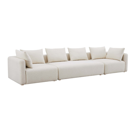 Hangover 145" Cream Performance Boucle Long Sofa - Default Variant