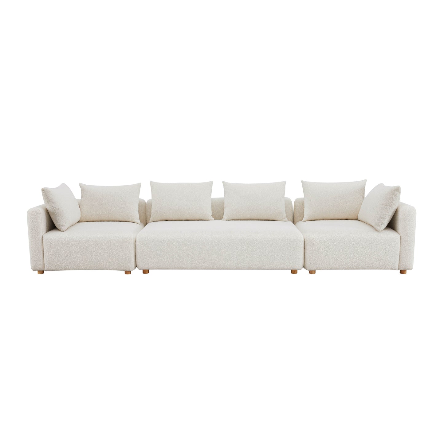 Hangover 145" Cream Performance Boucle Long Sofa
