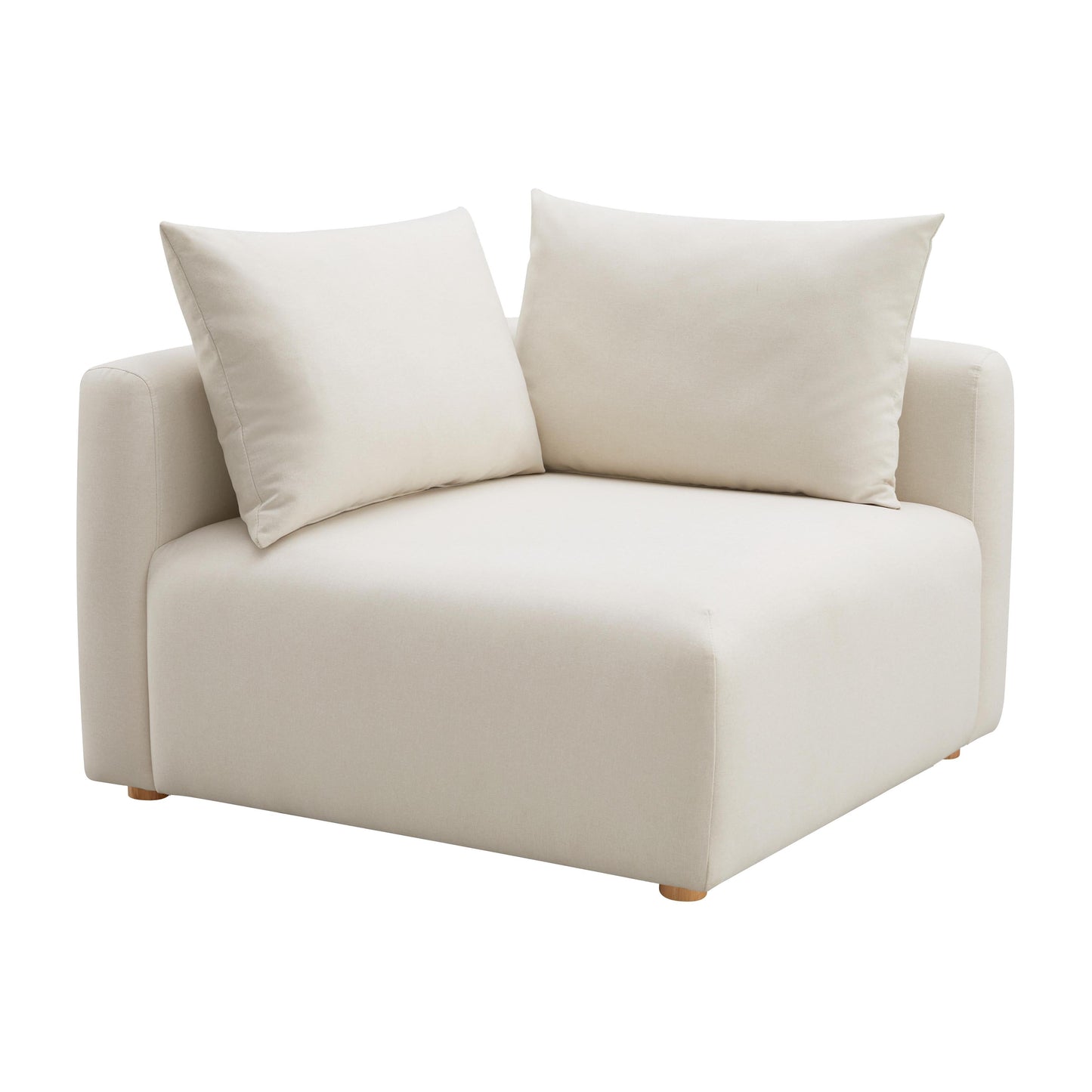 Hangover Cream Performance Linen Modular Corner Chair - Default Variant