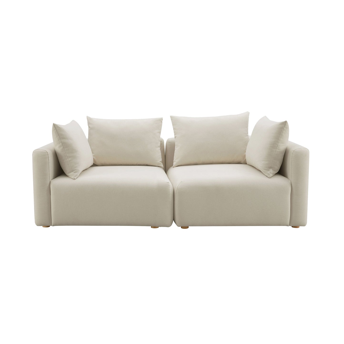 Hangover 81" Modular Loveseat - Off-White