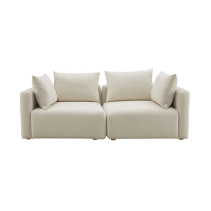 Hangover 81" Modular Loveseat - Off-White